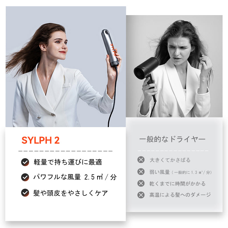 【大風量・軽量ドライヤー】シルフエアー 2