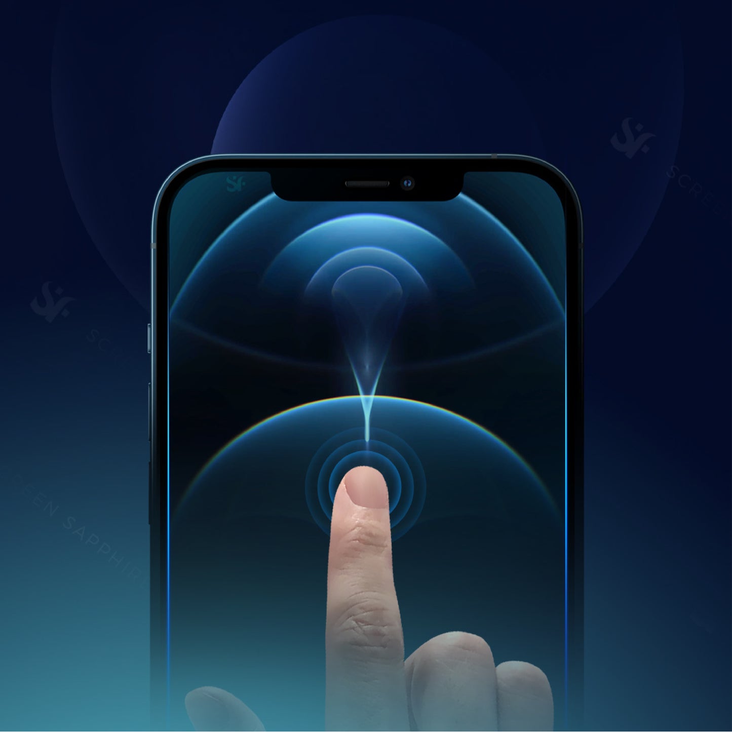 トラッフル サファイアガラススクリーンプロテクター for iPhone 12 シリーズ