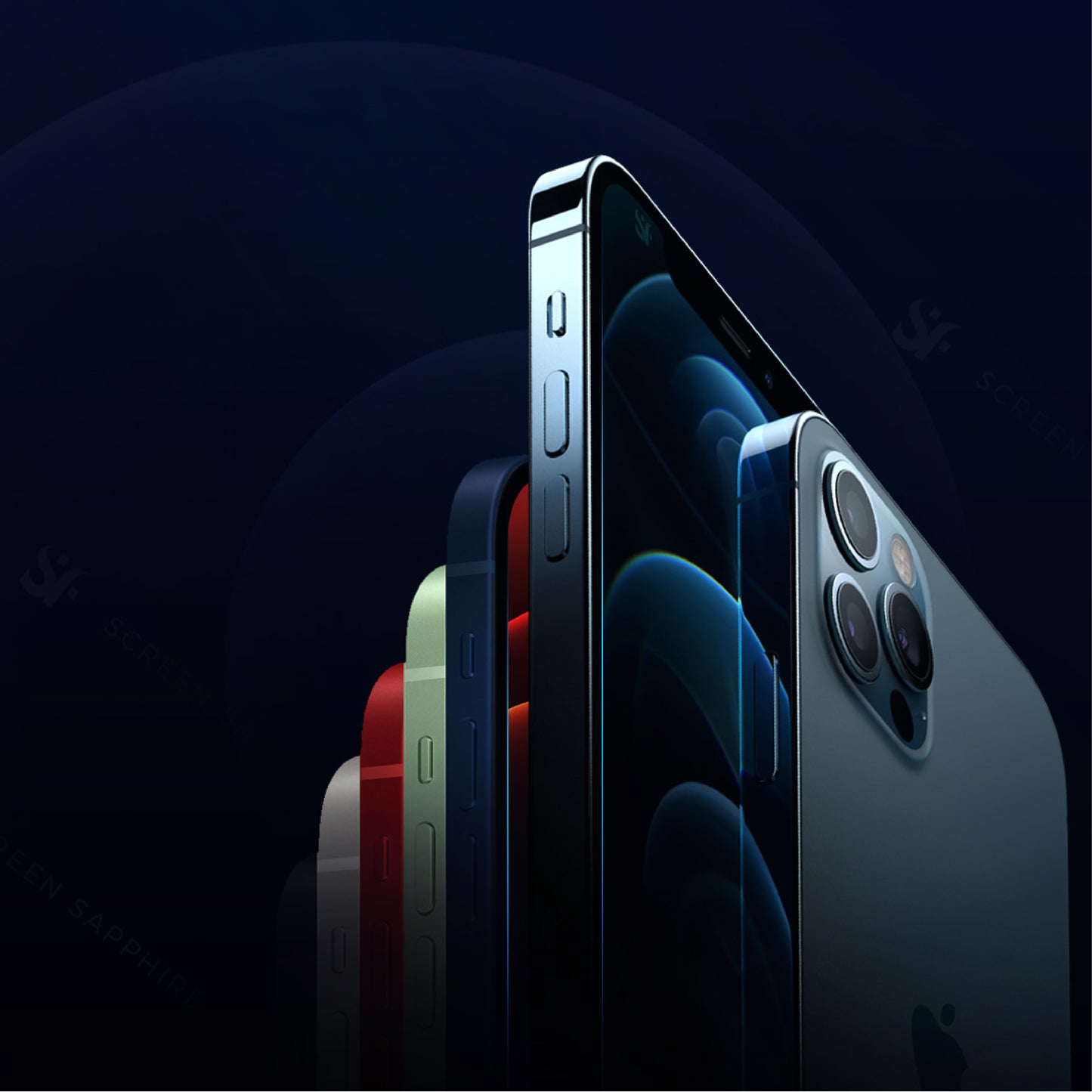 トラッフル サファイアガラススクリーンプロテクター for iPhone 12 シリーズ