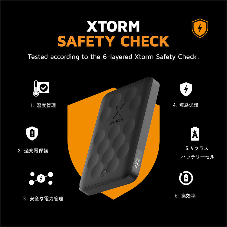 エクストーム MagSafe対応 モバイルバッテリー 5000mAh 35W