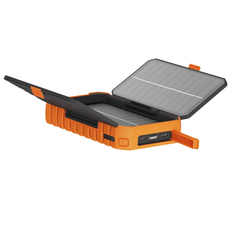 エクストーム IP65準拠防水防塵耐衝撃 ポータブルソーラーモバイルバッテリー 10,000mAh