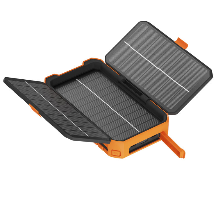 エクストーム IP65準拠防水防塵耐衝撃 ポータブルソーラーモバイルバッテリー 10,000mAh